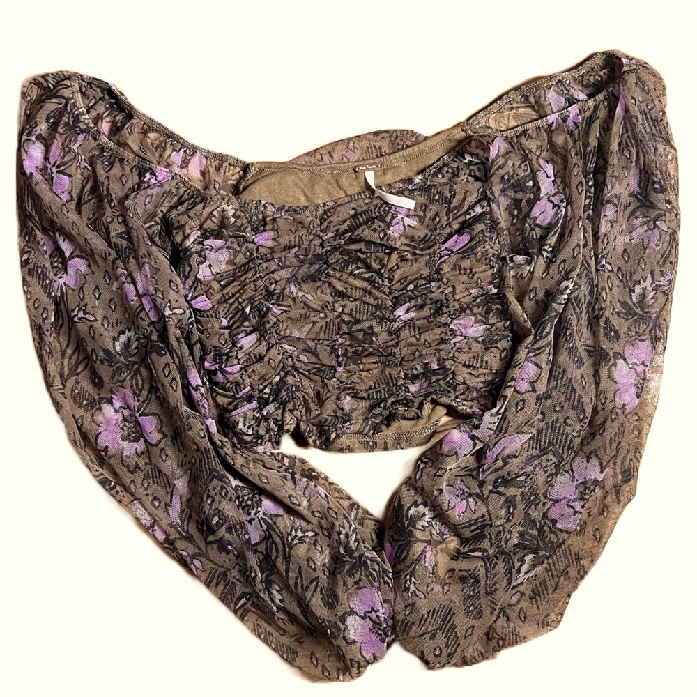 Free People x small off the shoulder peasant top